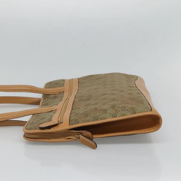 GUCCI GG Canvas Shoulder Bag Beige Gold Auth 129343 - Picture 4 of 16